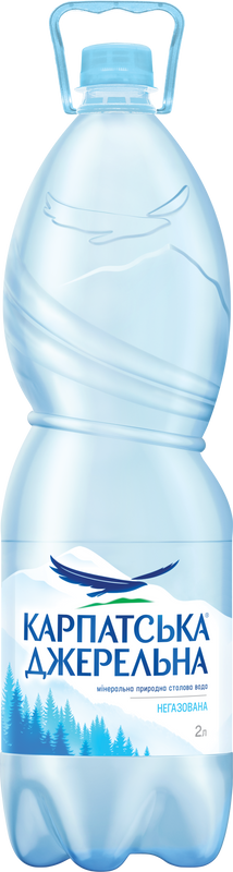 Вода мінеральна КАРПАТСЬКА ДЖЕРЕЛЬНА, негазована, 2л